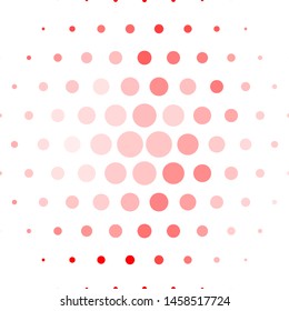 Light Red vector background with circles. Abstract colorful disks on simple gradient background. Pattern for wallpapers, curtains.