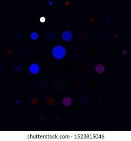 Light Red vector background with circles. Colorful illustration with gradient dots in nature style. Pattern for business ads.