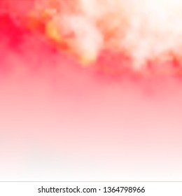 Light Red vector background with clouds. Abstract colorful clouds on gradient illustration. Colorful pattern for appdesign.