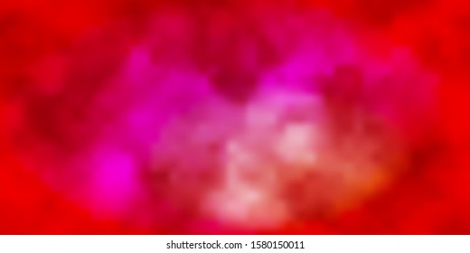 Light Red vector background with clouds. Colorful illustration with abstract gradient clouds. Template for websites.