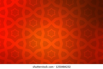 Light Red vector background with colored stars. Modern geometrical abstract illustration with stars. Pattern for new year ad, booklets.