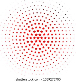 Light Red vector background with colorful stars. Colorful illustration in abstract style with gradient stars. Design for your business promotion.