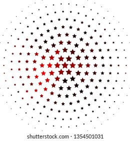 Light Red vector background with colorful stars. Blur decorative design in simple style with stars. Pattern for wrapping gifts.