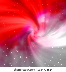 Light Red vector background with colorful stars. Colorful illustration in abstract style with gradient stars. Theme for cell phones.