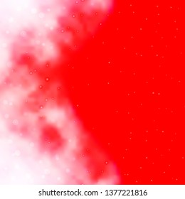 Light Red vector background with colorful stars. Colorful illustration in abstract style with gradient stars. Theme for cell phones.