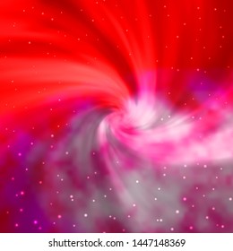 Light Red vector background with colorful stars. Decorative illustration with stars on abstract template. Pattern for wrapping gifts.