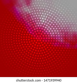 Light Red vector background with colorful stars. Colorful illustration with abstract gradient stars. Pattern for websites, landing pages.