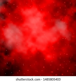 Light Red vector background with colorful stars. Blur decorative design in simple style with stars. Theme for cell phones.