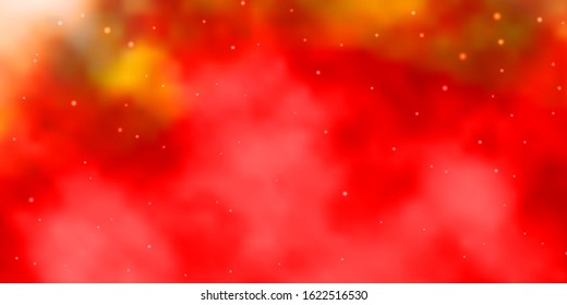 Light Red vector background with colorful stars. Modern geometric abstract illustration with stars. Best design for your ad, poster, banner.