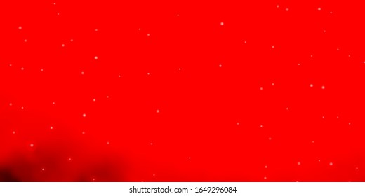 Light Red vector background with colorful stars. Shining colorful illustration with small and big stars. Theme for cell phones.