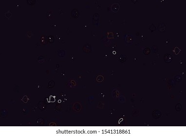 Light Red vector background with cuisine gourmet. Decorative illustration with food on abstract template. Pattern for ads of breakfast, lunch, dinner.