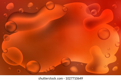 Light Red vector background with curved circles. Creative geometric illustration in memphis style with gradient. A new texture for your  ad, booklets, leaflets.