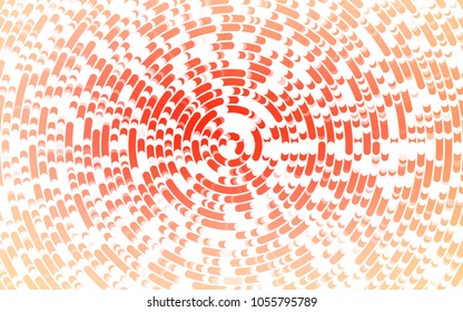 Light Red vector background with curved circles. Creative geometric illustration in marble style with gradient. A completely new marble design for your business.
