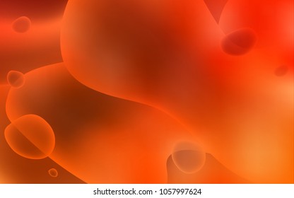 Light Red vector background with curved circles. Brand-new colored illustration in memphis style with gradient. A completely new memphis design for your business.