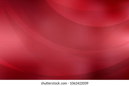 Light Red vector background with curved circles. Glitter abstract illustration with wry lines. A new texture for your  ad, booklets, leaflets.