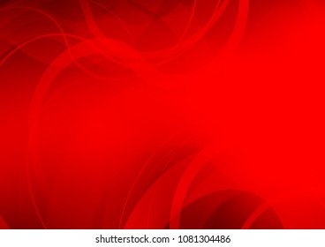 Light Red vector background with curved circles. Colorful illustration in abstract marble style with gradient. A completely new template for your business design.