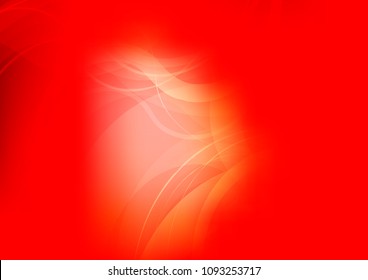 Light Red vector background with curved circles. Colorful abstract illustration with gradient lines. A completely new marble design for your business.