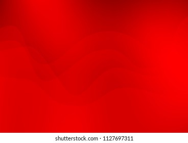 Light Red vector background with curved circles. Modern gradient abstract illustration with bandy lines. Marble style for your business design.