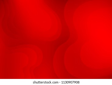 Light Red vector background with curved circles. Blurred geometric sample with gradient bubbles.  The template for cell phone backgrounds.