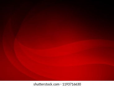 Light Red vector background with curved circles. Modern gradient abstract illustration with bandy lines. Marble design for your web site.