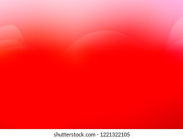 Light Red vector background with curved circles. Shining crooked illustration in marble style. Pattern for your business design.