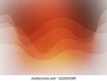 Light Red vector background with curved circles. A vague circumflex abstract illustration with gradient. A new texture for your  ad, booklets, leaflets.