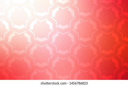 Light Red vector background with curved lines. Colorful illustration in simple style with gradient. The best colorful design for your business.