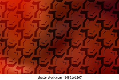 Light Red vector background with curved lines. A completely new colorful illustration in simple style. Brand new design for your ads, poster, banner.