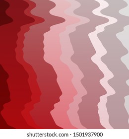 Light Red vector background with curved lines. Bright illustration with gradient circular arcs. Template for your UI design.