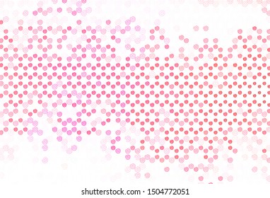 Light Red vector background with curved lines. Creative illustration in halftone style with gradient. Colorful wave pattern for your design.