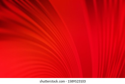 Light Red vector background with curved lines. Creative illustration in halftone style with gradient. Abstract design for your web site.