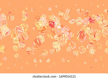 Light Red vector background with curved lines. Geometric illustration in abstract style with gradient.  Brand new design for your ads, poster, banner.