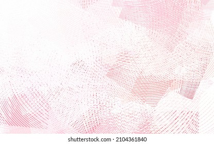 Light Red vector background with curved lines. A sample with colorful lines, shapes. Brand new design for your ad.