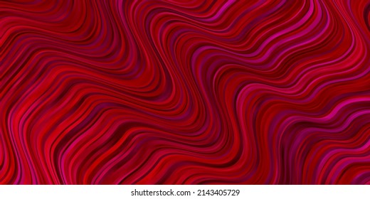 Light Red vector background with curved lines. Colorful illustration, which consists of curves. Design for your business promotion.