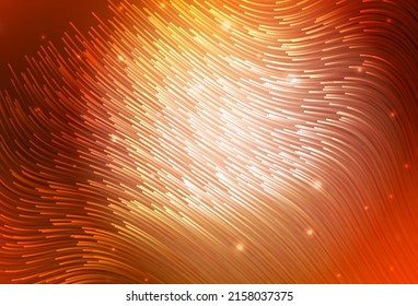 Light Red vector background with curved lines. Modern gradient abstract illustration with bandy lines. Texture for booklets, leaflets.