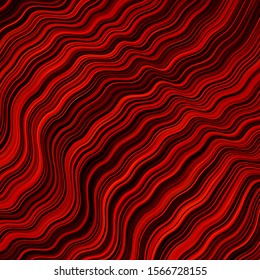 Light Red vector background with curves. Colorful abstract illustration with gradient curves. Best design for your posters, banners.