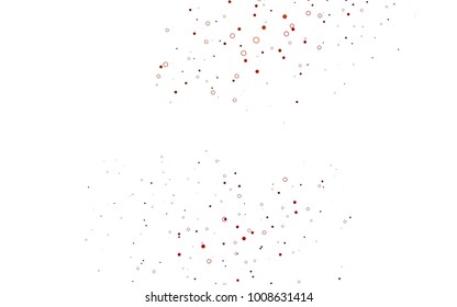 Light Red vector  background with dots. Blurred bubbles on abstract background with colorful gradient. Beautiful design for your business natural advert.