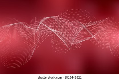 Light Red vector background with dots. Beautiful colored illustration with blurred circles in nature style. Beautiful design for your business natural advert.