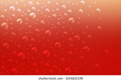 Light Red vector background with dots. Modern abstract illustration with colorful water drops. The pattern can be used for beautiful websites.