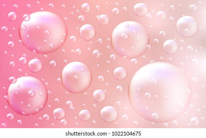 Light Red vector background with dots. Glitter abstract illustration with blurred drops of rain. New design for ad, poster, banner of your website.