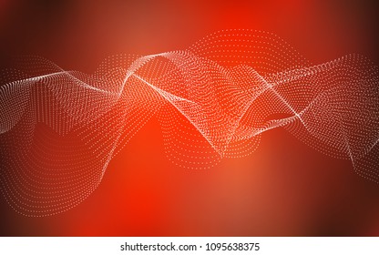Light Red vector background with dots. Modern abstract illustration with colorful water drops. Beautiful design for your business natural advert.