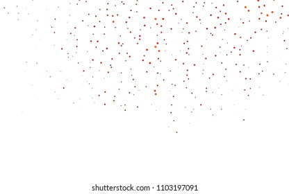 Light Red vector  background with dots. Blurred bubbles on abstract background with colorful gradient. Completely new template for your brand book.