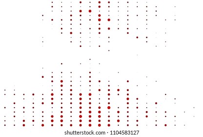 Light Red vector  background with dots. Modern abstract illustration with colorful water drops. Completely new template for your brand book.