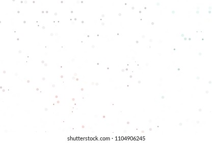 Light Red vector  background with dots. Blurred bubbles on abstract background with colorful gradient. Pattern can be used as texture of water, rain drops.