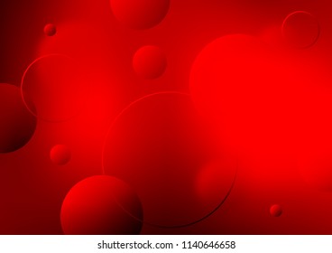 Light Red vector background with dots. Modern abstract illustration with colorful water drops. Completely new template for your brand book.