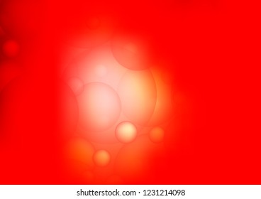 Light Red vector background with dots. Beautiful colored illustration with blurred circles in nature style. Pattern can be used as texture of water, rain drops.