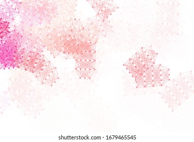 Light Red vector background with forms of artificial intelligence. Shining illustration with AI shapes on abstract template. Pattern for science, futuristic designs.