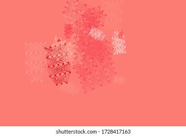 Light Red vector background with forms of artificial intelligence. Shining illustration with AI shapes on abstract template. Design for depiction of cyber innovations.