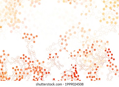 Light Red vector background with forms of artificial intelligence. Colorful design in simple style with AI links. Smart design for promotion of bid data.
