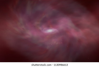 Light Red vector background with galaxy stars. Glitter abstract illustration with colorful cosmic stars. Smart design for your business advert.